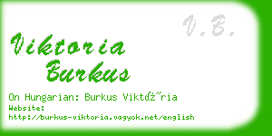 viktoria burkus business card